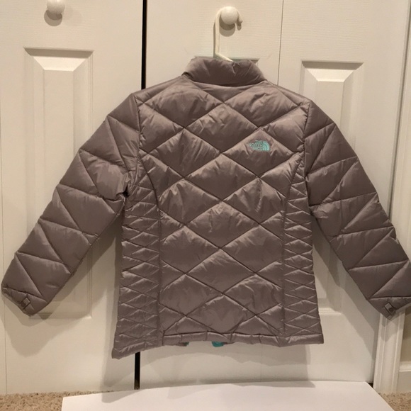The North Face Girls Silver 550 Jacket Size LG - Picture 3 of 3